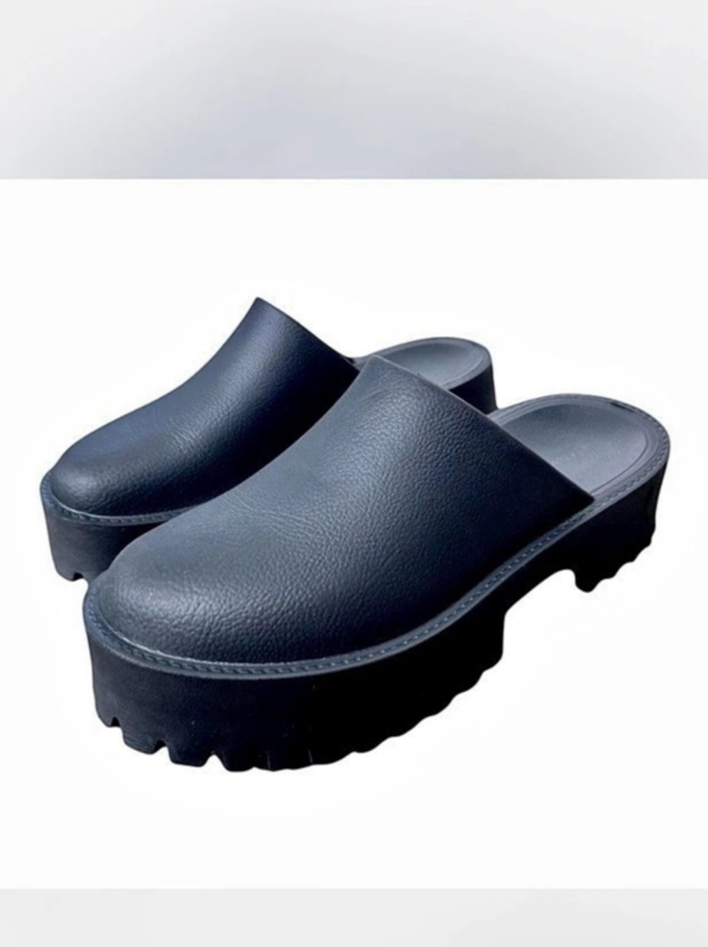 Jeffery Campbell Black Platform Clogs